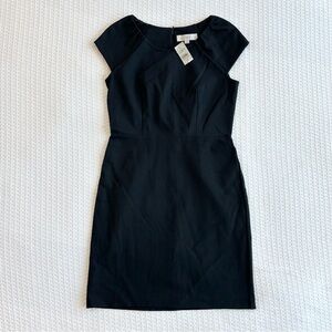 NWT LOFT little black dress with cap sleeves size 2 petite